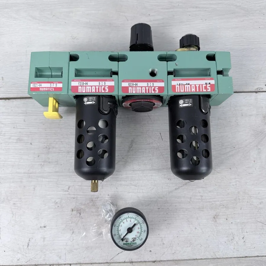 Блок подготовки воздуха Numatics FlexiBlok Pneumatic FRL (L21L-04)(R21R-04)(F21B