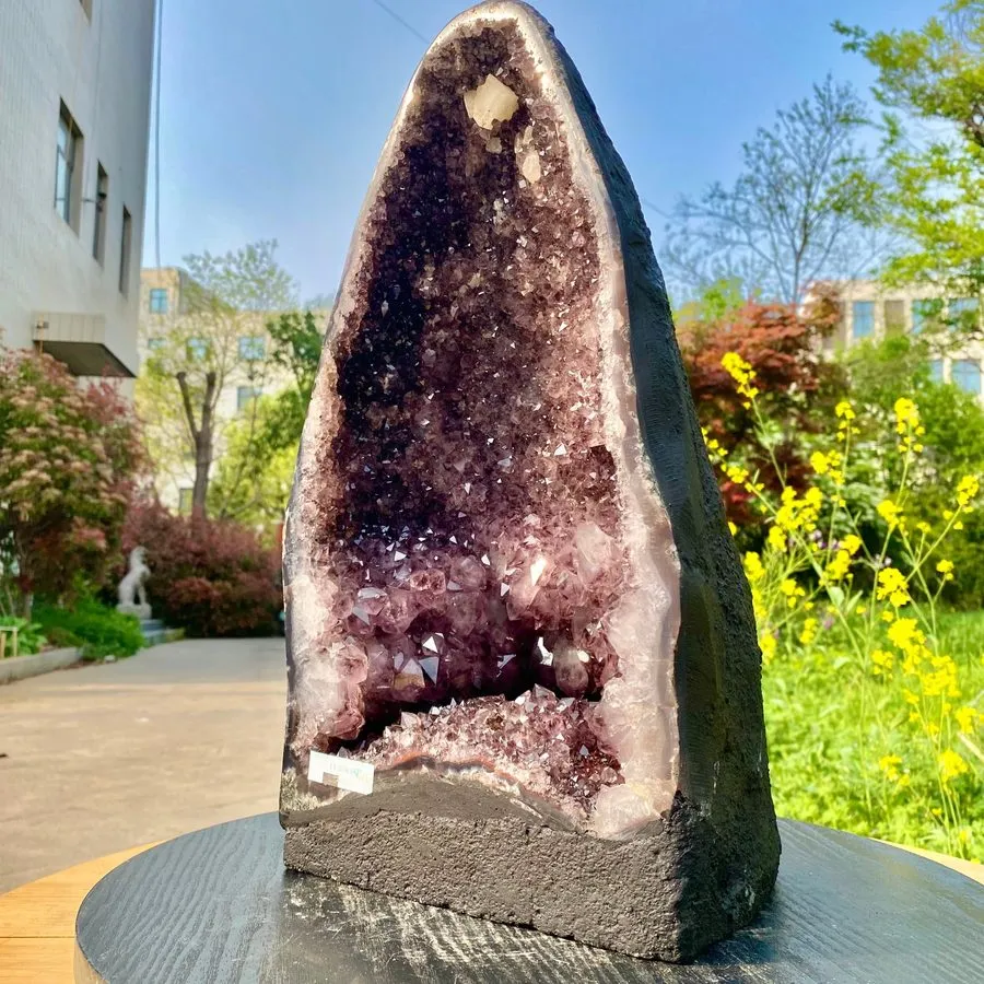 Лабораторный прибор 26.18LB Natural Amethyst Geode Quartz Crystal Cluster Cathed