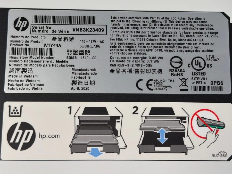 Лазерный принтер HP Color LaserJet Pro M454dn Duplex Network Laser Printer with