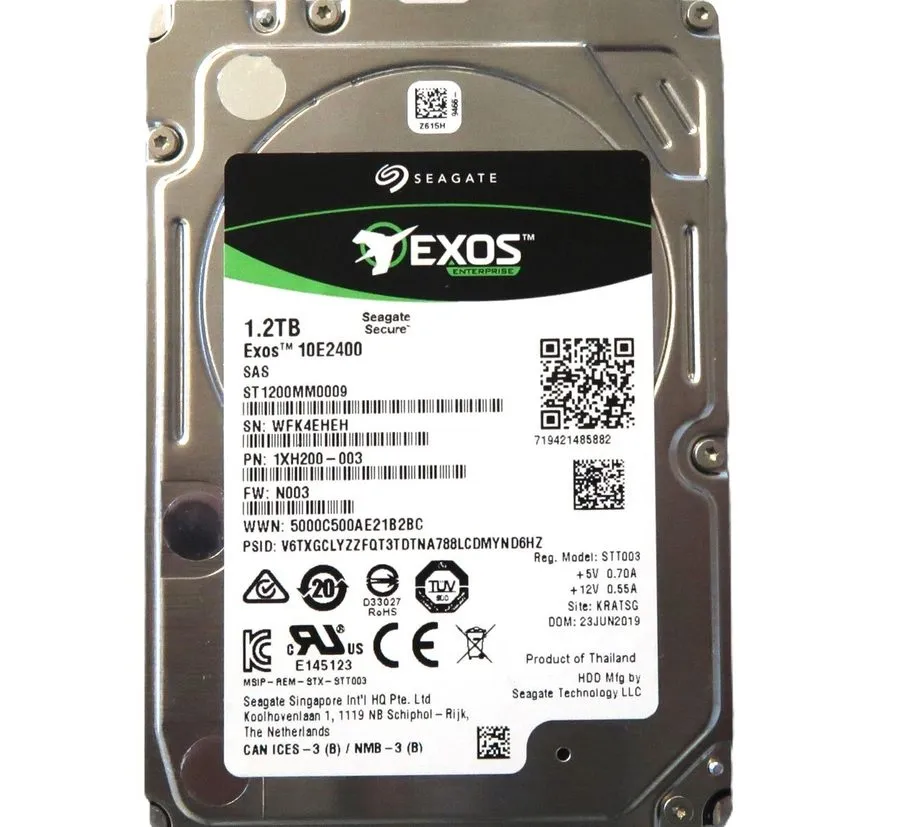 Жёсткий диск Dell ST1200MM0009 1.2TB 2.5" 12Gb/s 128MB 10K RPM SAS HDD Dell P/N: