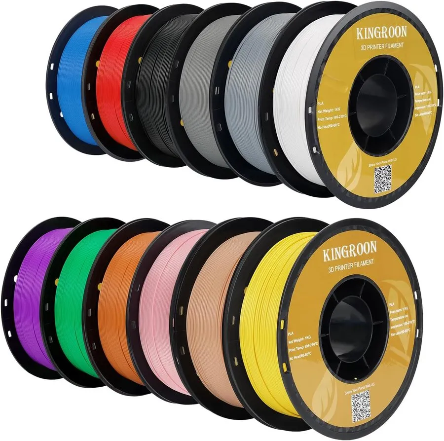 3D-принтер Kingroon PLA 3D Printer Filament, 12Rolls, Dimensional Accuracy +/- 0