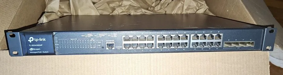 Коммутатор TP-Link SG3428XMP 24-Port Gigabit PoE+ L2+ Managed Switch 4 10GE SFP