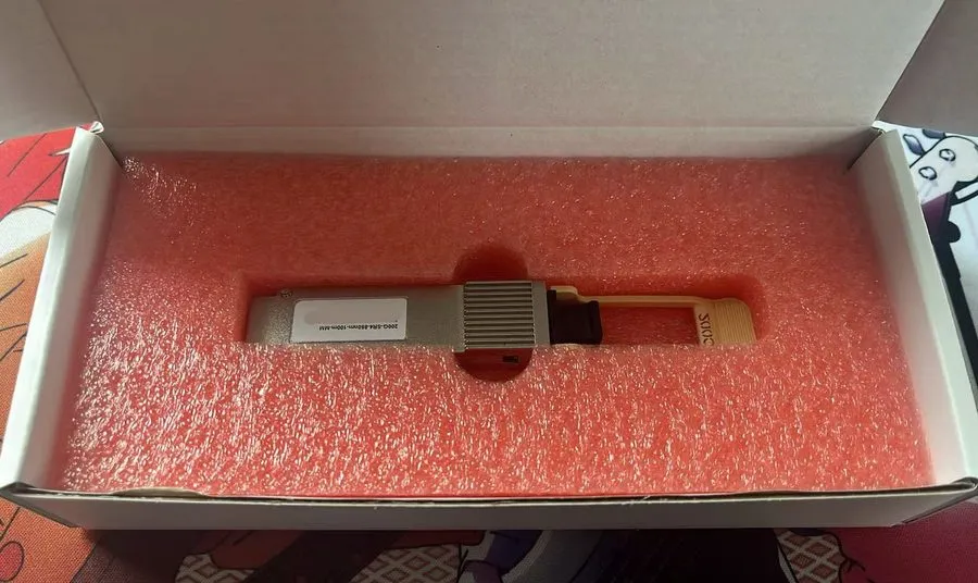 Трансивер 200GBASE-SR4 QSFP56 Transceiver 850nm MMF MPO 100m OM4 DDM Hot Swap — фото лота 3