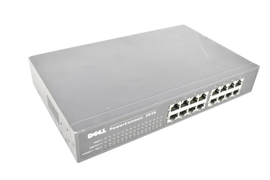 Коммутатор DELL MODEL POWERCONNECT 2016 -16 PORT- INPUT RATING: 100-240V 50/60Hz