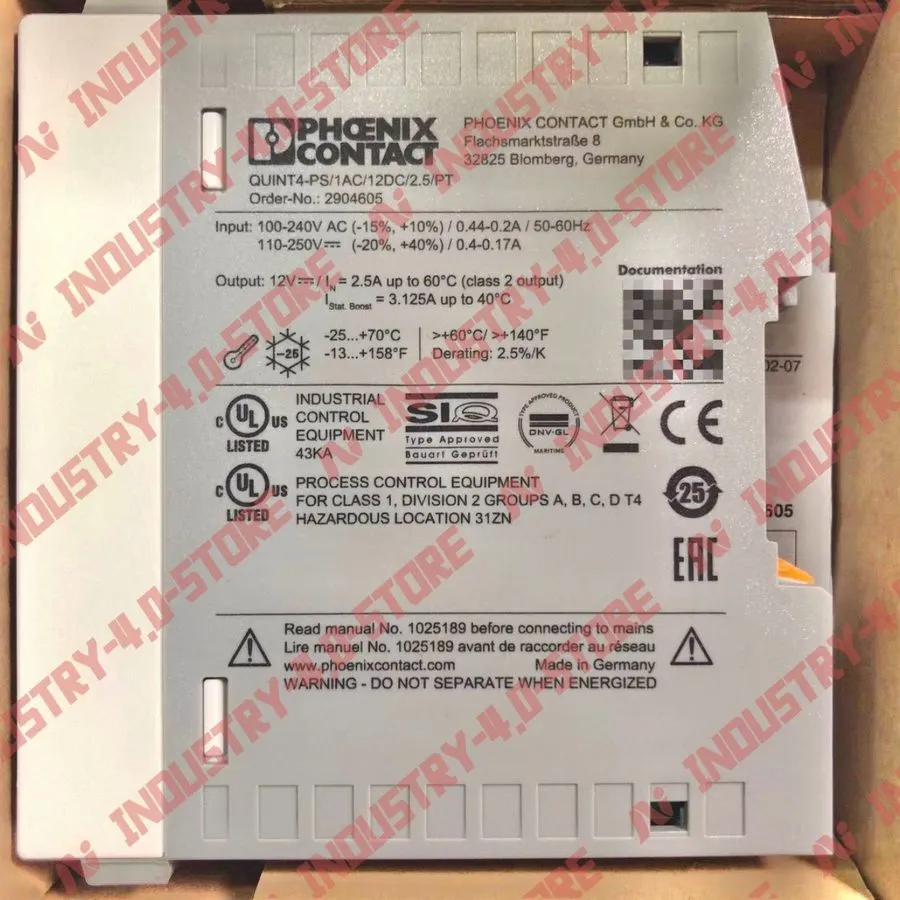 Блок питания Phoenix Contact Quint4-PS/1AC/12DC/2.5/PT Power Supply 2904605