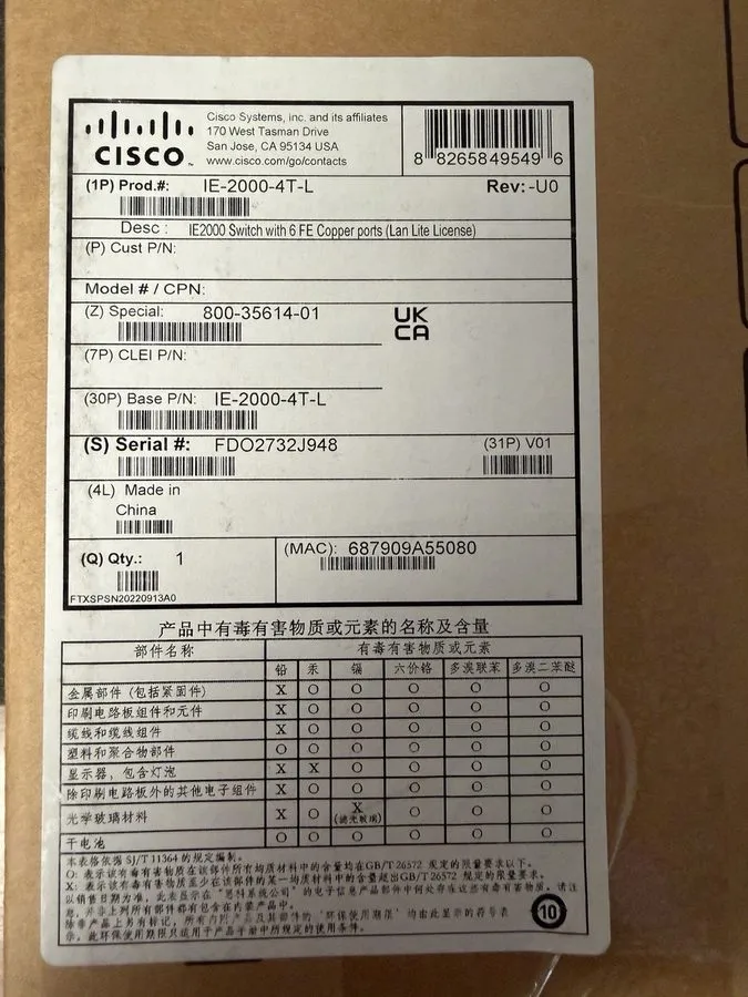 Коммутатор Cisco IE-2000-4T-L Industrial Ethernet Switch