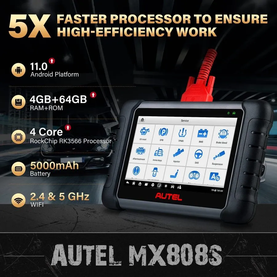 Диагностический сканер 2026 Autel MaxiCOM MK808S PRO MX808S Bidirectional Car Di — фото лота 2