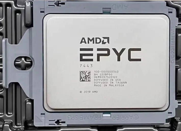Процессор AMD EPYC 7443 24 Core 2.85GHz 200W CPU Unlocked 100-000000340 Milan 24