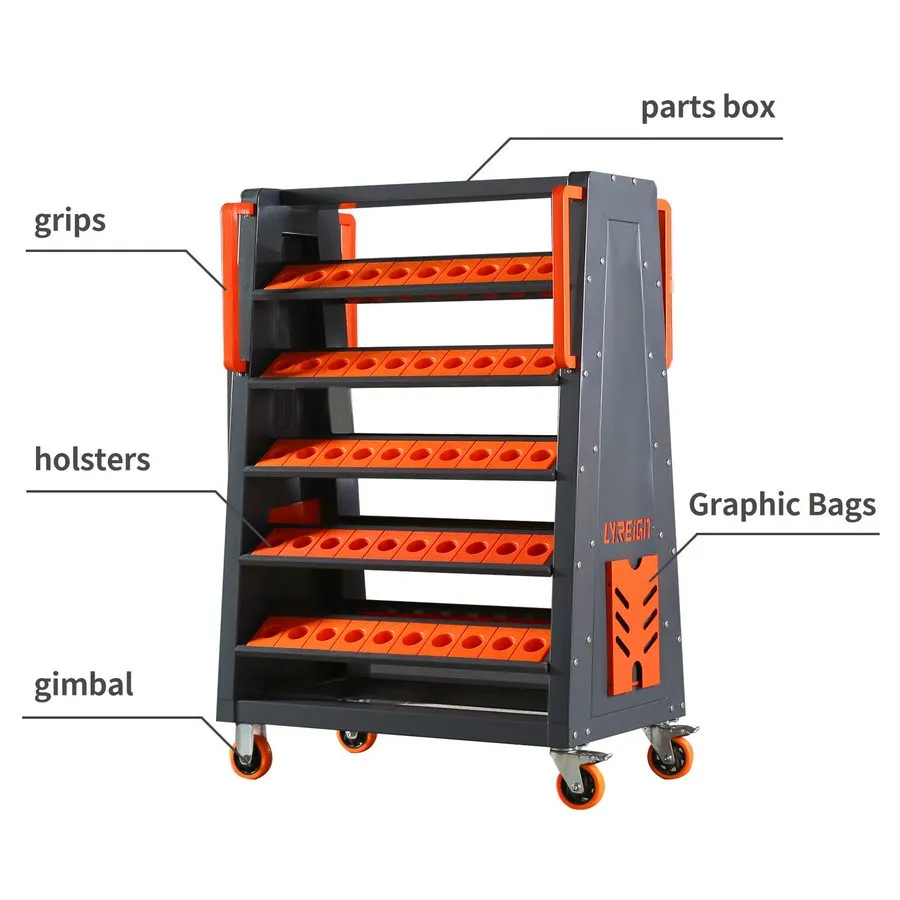 Режущий инструмент CAT40 CNC Tool Cart-100CAP 5-Tier CNC Rolling Carts, 40 Taper — фото лота 1
