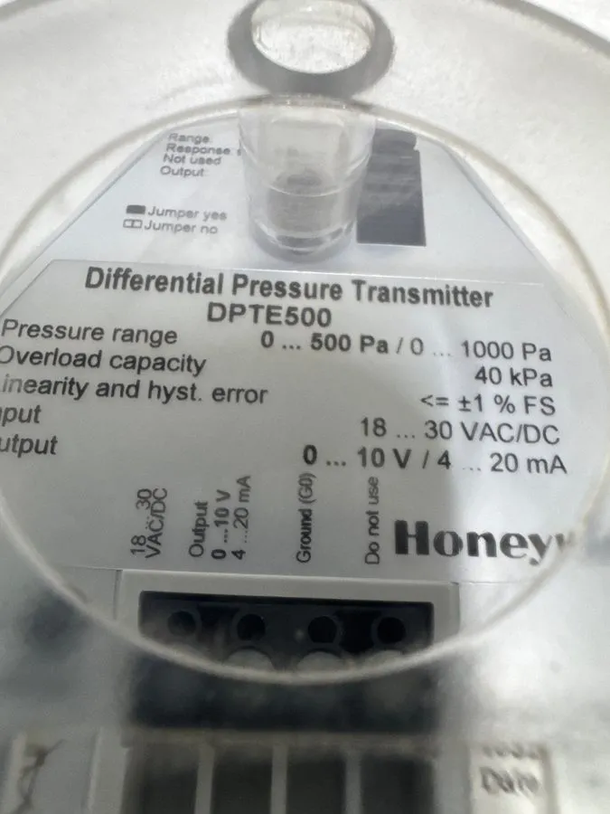 Датчик давления Honeywell DPTE500 Differential Pressure Transmitter 0...500Pa