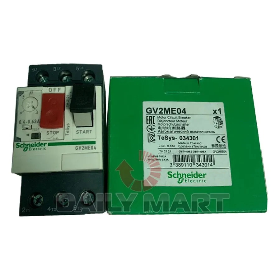 Автоматический выключатель GV2ME04C circuit breaker 0.4-0.63A