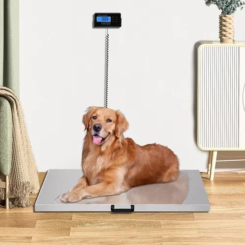 Весы 440lbs/200kg Livestock Vet Platform Scale Dog Pig Sheep Pet Digital Weight — фото лота 2