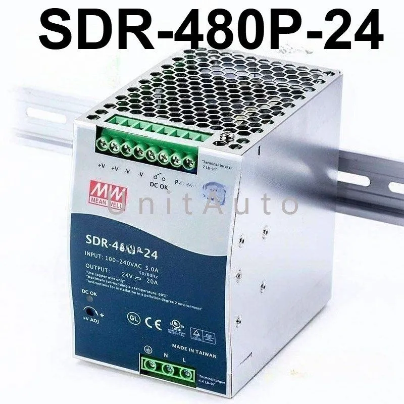 Блок питания Mean Well SDR-480P-24 DIN Rail Power Supply 24VDC 20A 480W Parallel