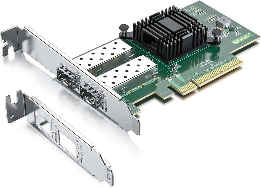 Трансивер 10Gb PCI-E NIC Network Card, Dual SFP+ Port, with Intel 82599ES Contro
