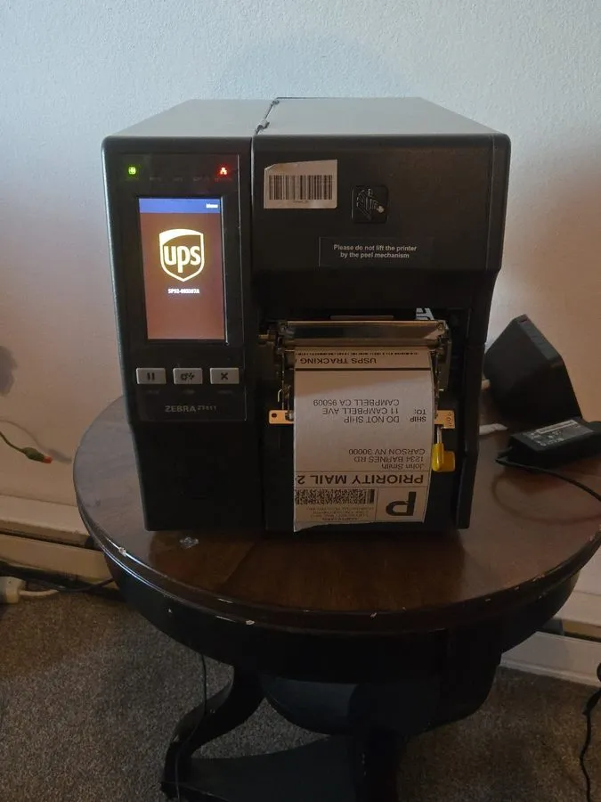 Принтер этикеток Zebra ZT411 Thermal Transfer Label Printer 300 dpi Peel Rewind 