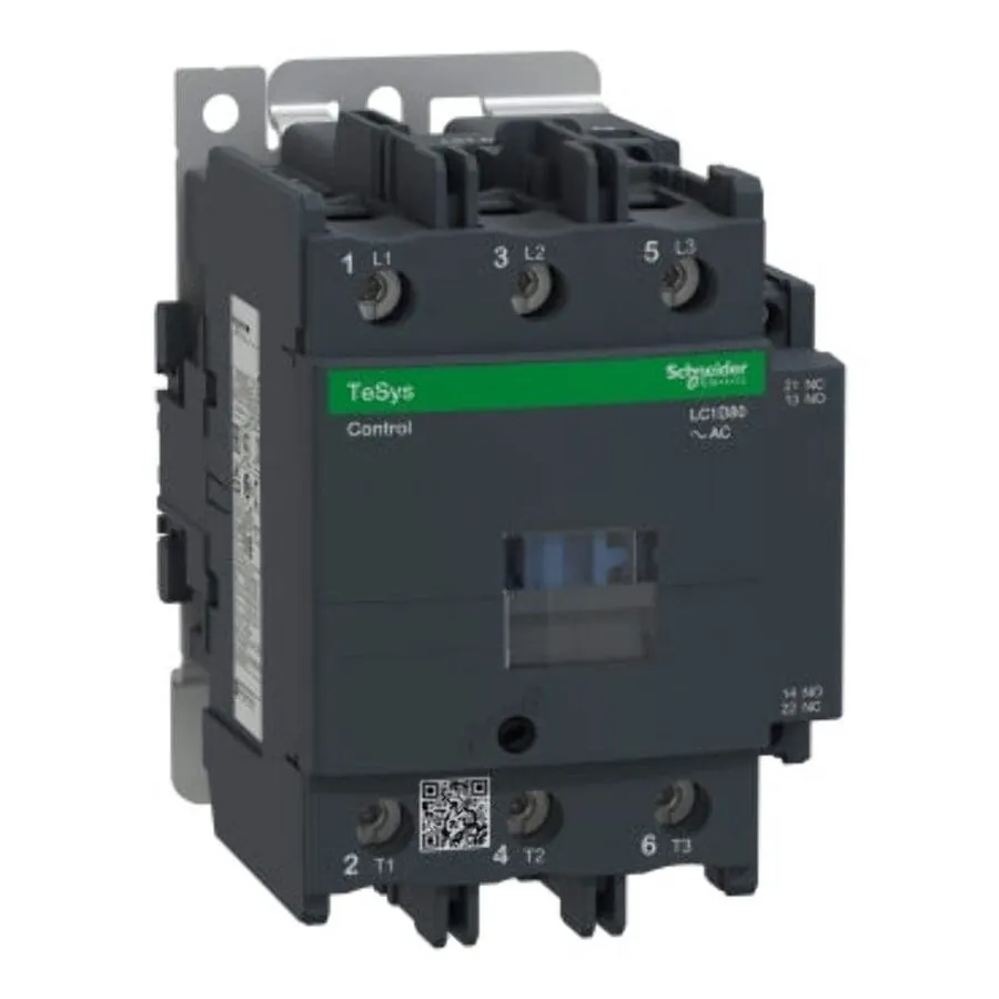 Контактор LC1D80B7 IEC Contactor, TeSys Deca, Nonreversing, 80A, 60HP at 480VAC