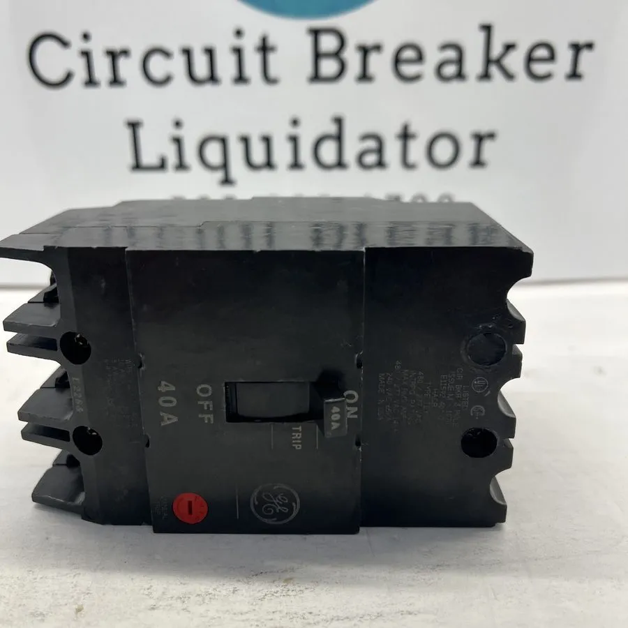 Автоматический выключатель GE TEY340 40A 3-Pole Circuit Breaker 480V AC Trip Ind