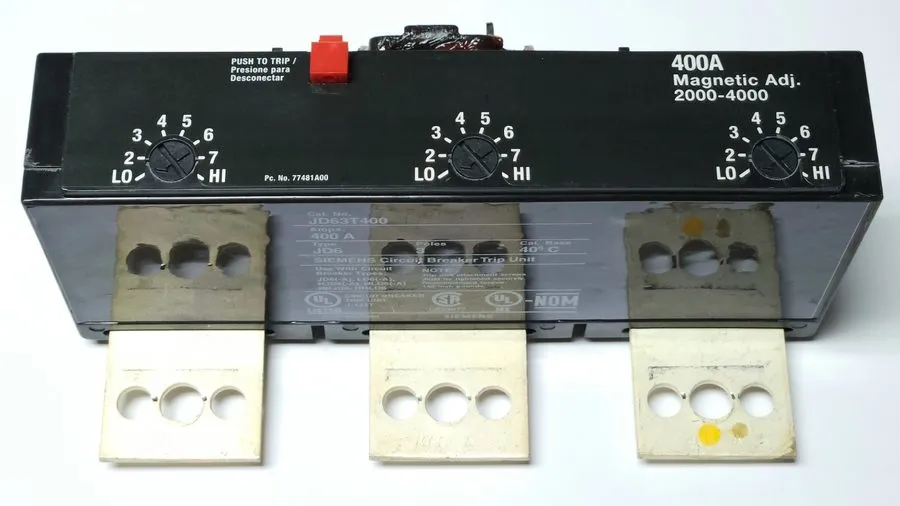 Автоматический выключатель SIEMENS JD63T400 3 Pole 400 AMP Type JD LD SENTRON Br