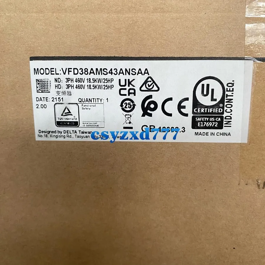 Частотный преобразователь VFD38AMS43ANSAA Delta VFD inverter MS300 18.5kw 25HP 3