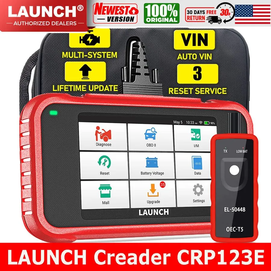 Диагностический сканер LAUNCH X431 CRP123E PLUS Car OBD2 Scanner Code er ALL Sys — фото лота 1