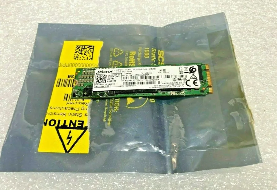 SSD-накопитель Micron 1100 512GB M.2 SATA III Internal SSD Green PCB MTFDDAV512T