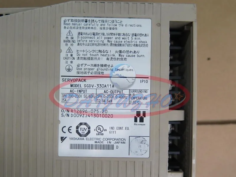 Сервопривод YASKAWA SERVO DRIVER SERVO PACK SGDV-330A11A DRIVE 5KW