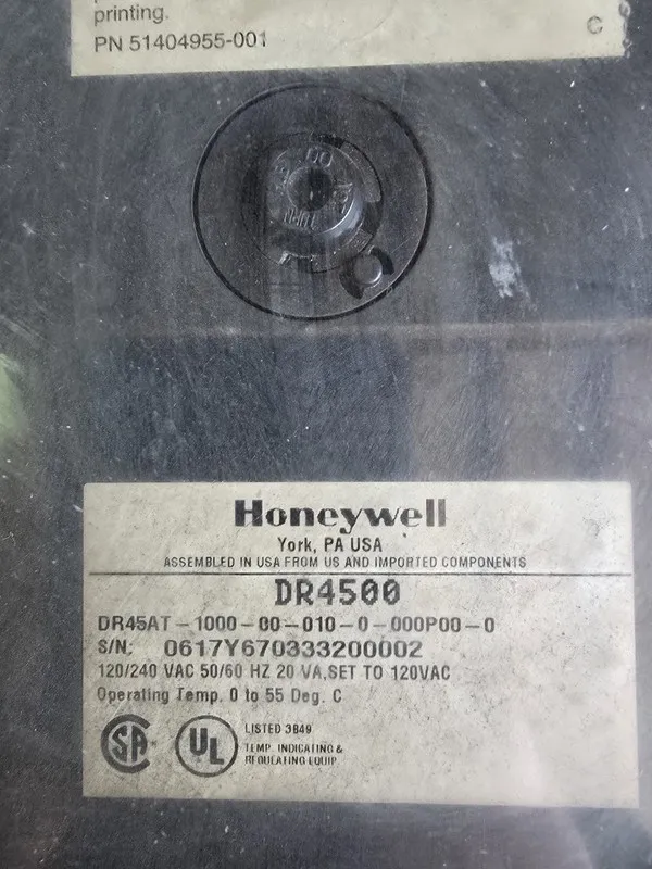 Регистратор Honeywell DR4500 DR45AT-1110-00-000-0-00000E-0 120/240VAC Chart Reco