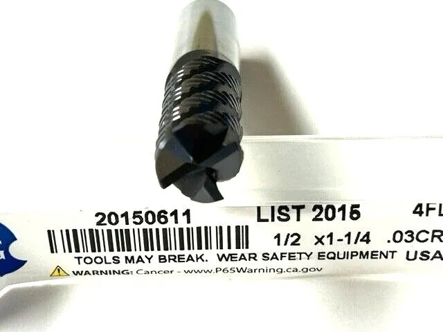 Режущий инструмент Osg 20150611 Carbide End Mill, 2015, 1/2 D, 1 1/4 Cut L