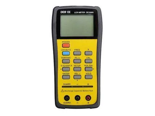 Тестер DER EE DE-5000 High Accuracy Handheld LCR Meter TL-21 TL-23 Set Tools