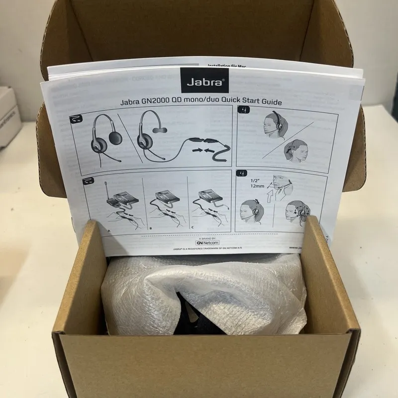 Jabra GN2000 Duo NC Headset Noise Cancelling Binaural