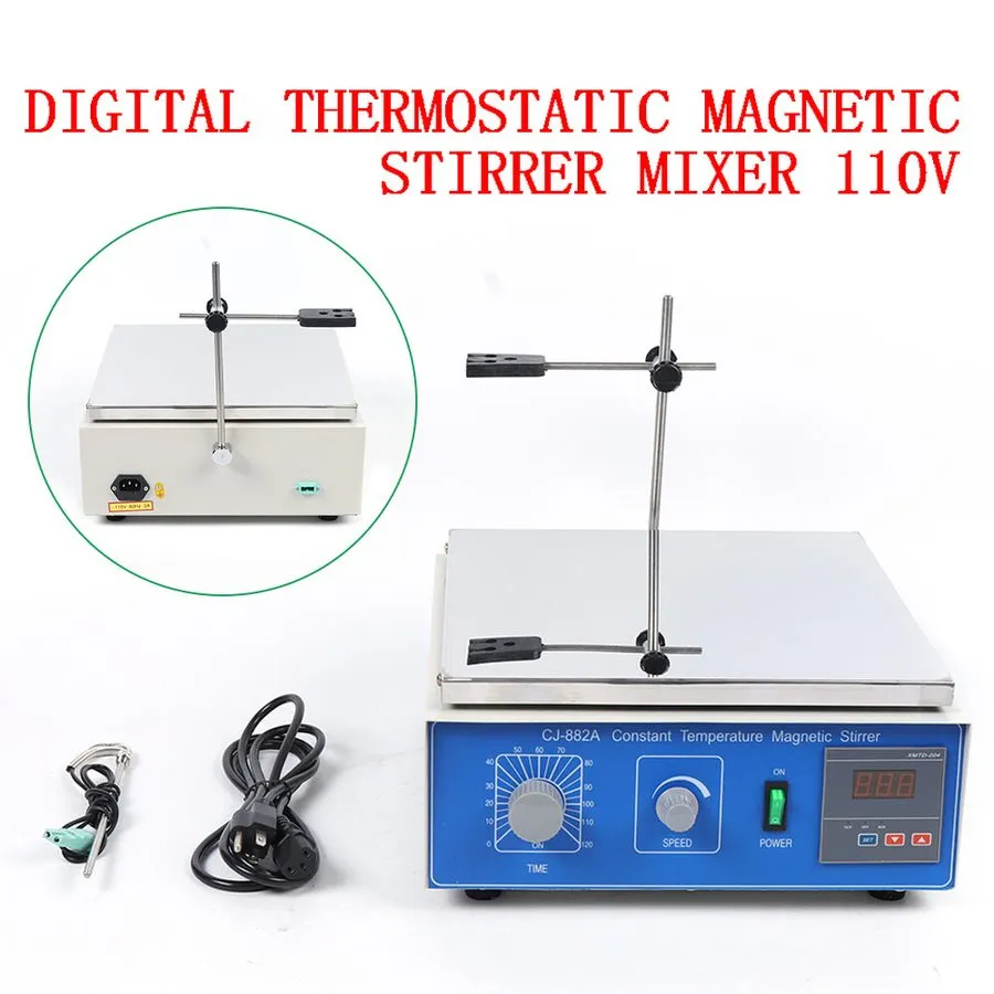 Магнитная мешалка Magnetic Stirrer 0-1250RPM Lab Mixer 10000 ml With Heat Stir P