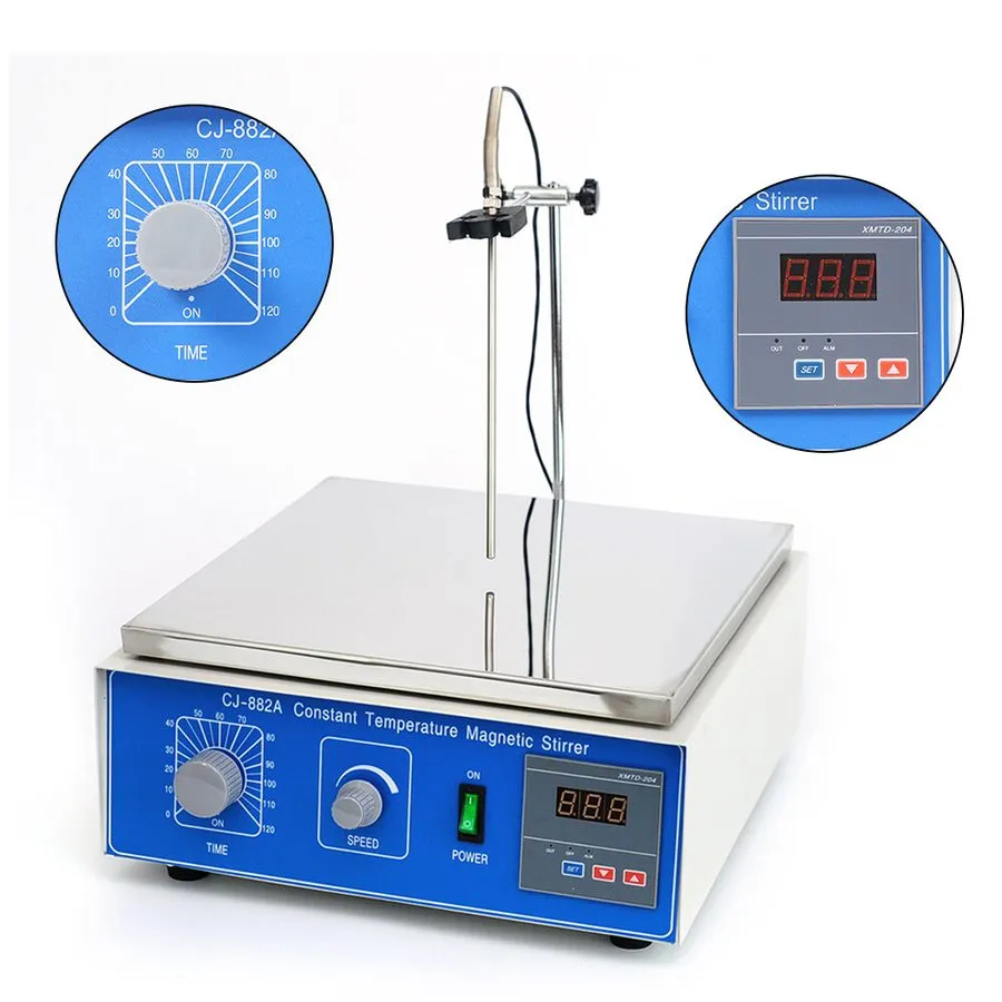 Магнитная мешалка Magnetic Stirrer 0-1250RPM Lab Mixer 10000 ml With Heat Stir P — фото лота 2