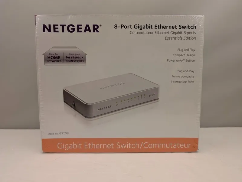Коммутатор NETGEAR GS208v2 8-Port Gigabit Ethernet Switch White