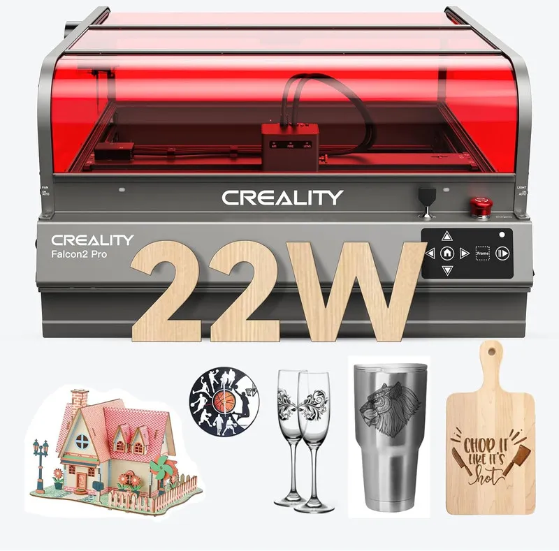 Лазерный гравёр Creality Falcon2 Pro S 22W Laser Engraver, 120000mW Desktop Diod