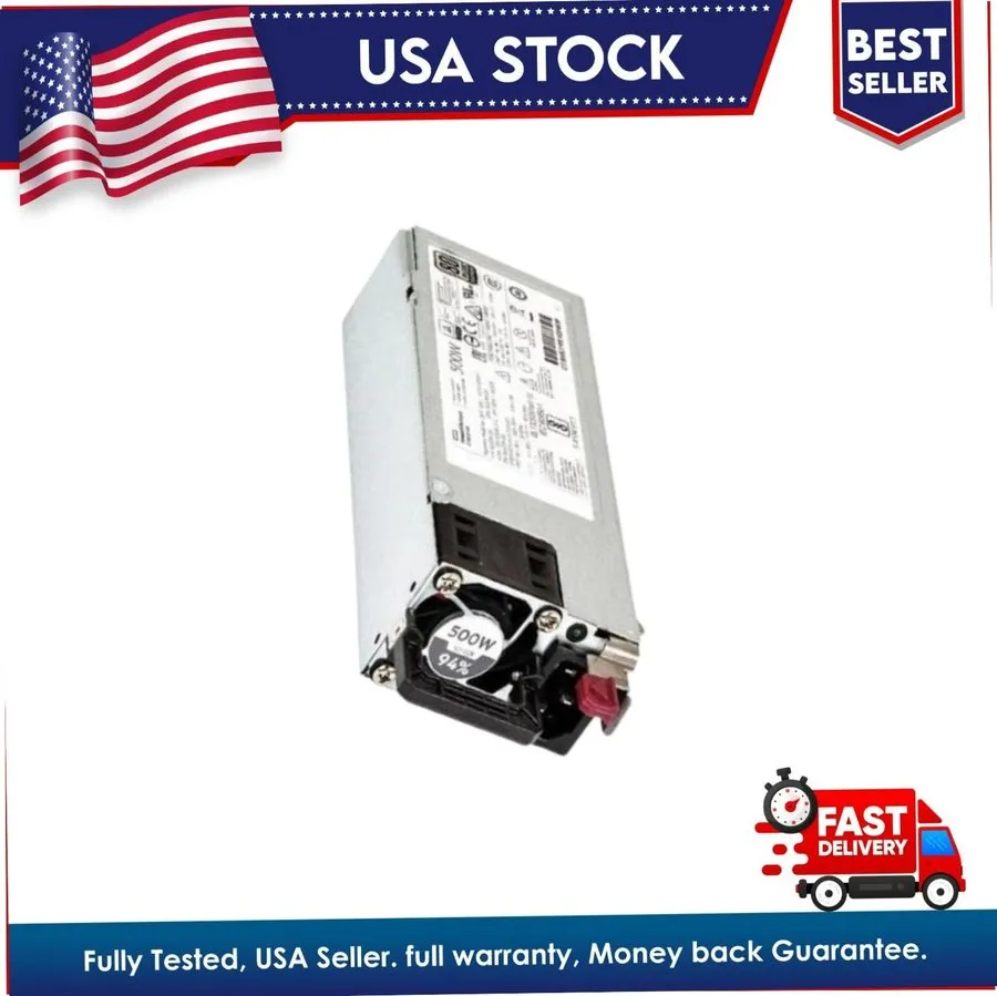 Блок питания HPE 865408-B21 500W Flex Slot Platium Hot Plug Low Halogen Power Su