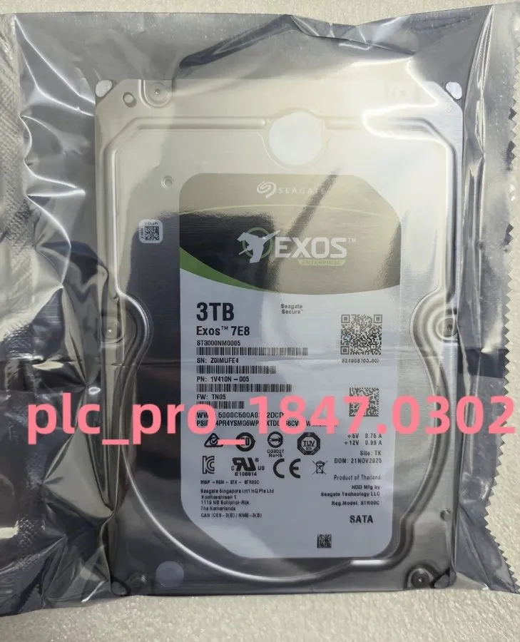 Жёсткий диск 3TB SATA III Seagate Exos 7E8 ST3000NM0005 7200rpm 128MB HDD 3.5" H