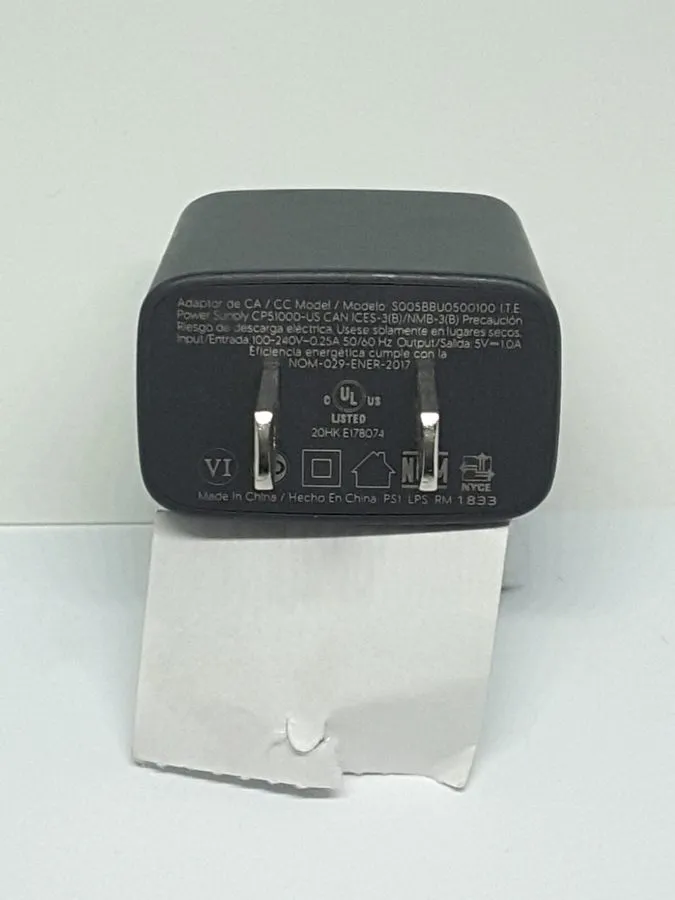 Кабель Google Chromecast USB 5V 1A Power Adapter S005BBU0500100 No cable — фото лота 2