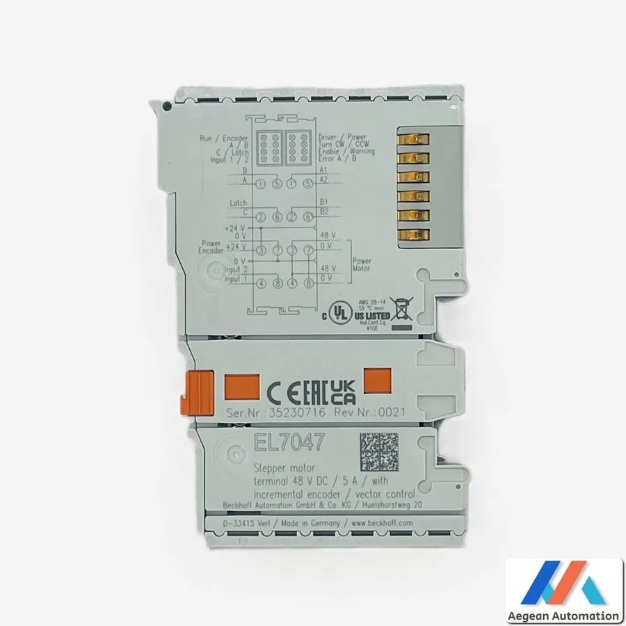 Модуль ввода-вывода Beckhoff EL7047 1-Channel Stepper Motor EtherCAT Terminal 5A
