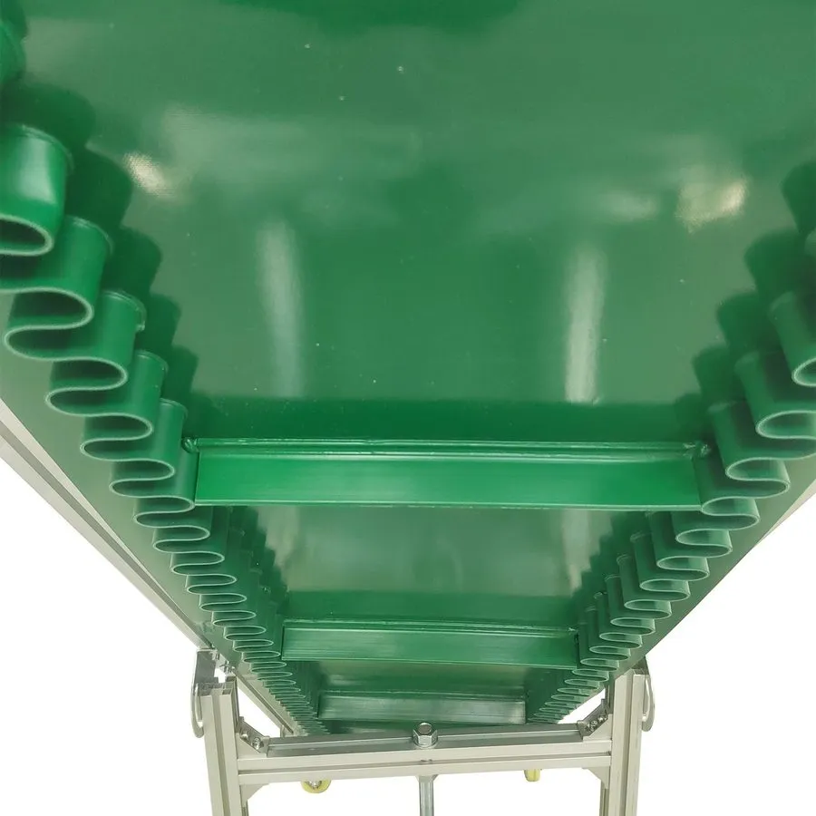 Конвейер Industrial Transport PVC Belt Climbing Conveyor 250W 78.7in Length 15.7