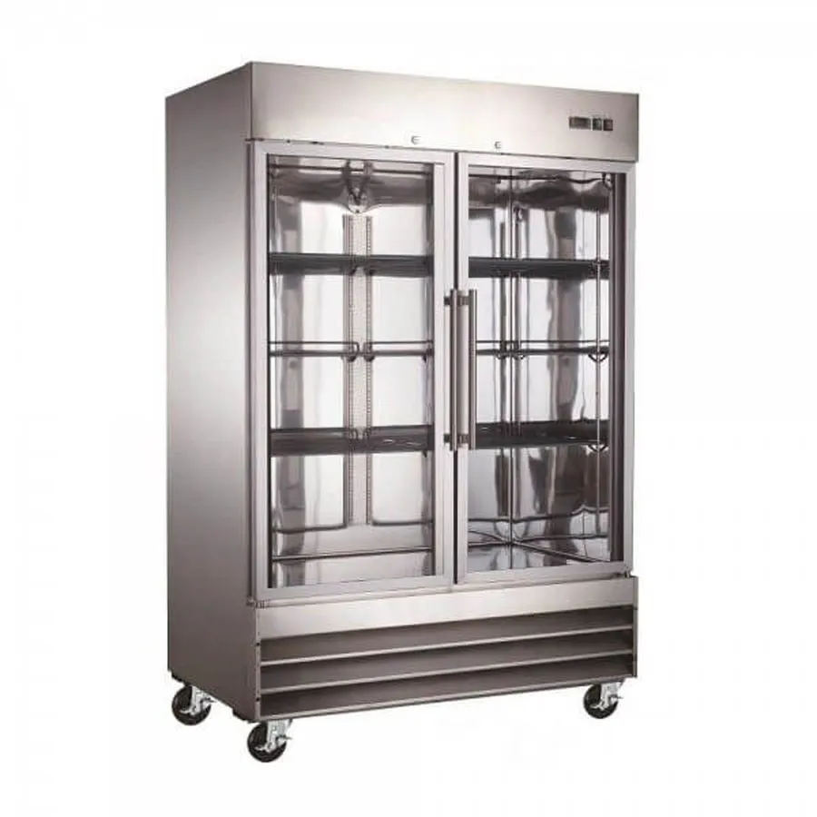 Холодильный шкаф Koolmore RIR-2D-GD 54" 2-Glass Door Reach-In Refrigerator, 47 c