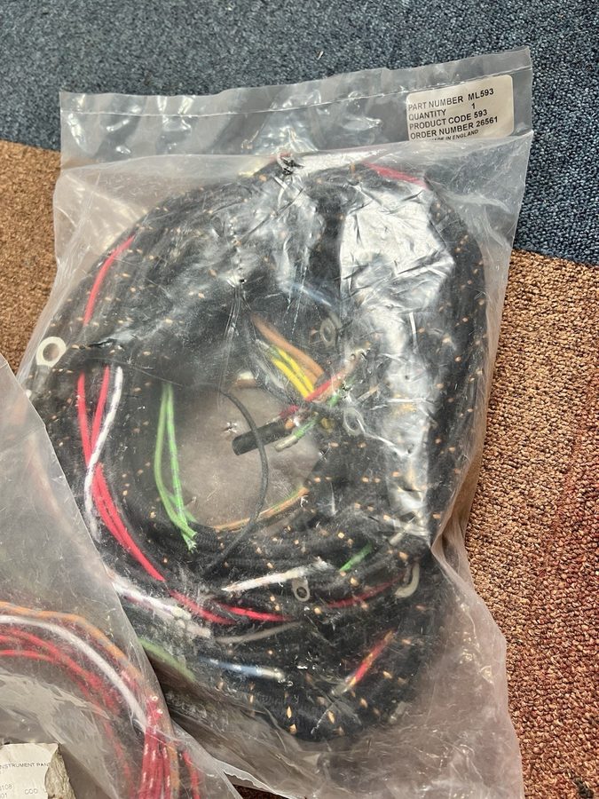 Жгут проводов MG, T-TYPE TF Wiring Harness, main loom, lacquer-braid Inc Dash Lo