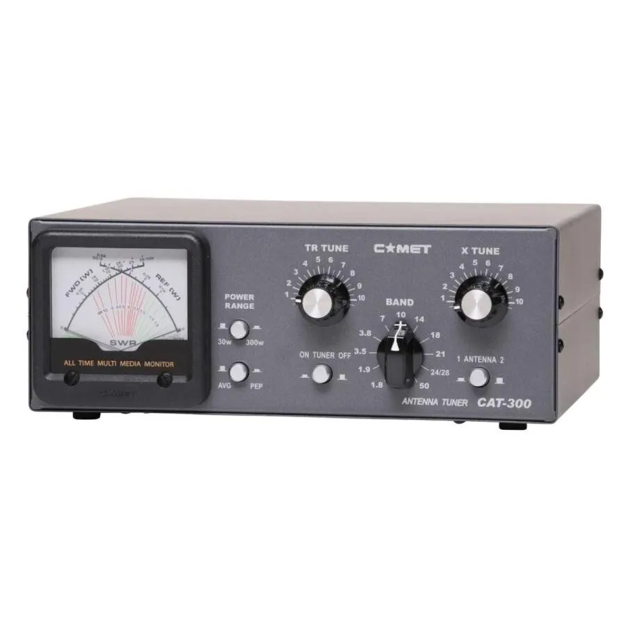 Измерительный инструмент COMET CAT-300 1.8-50MHz 300W Antenna Tuner + Cables + B