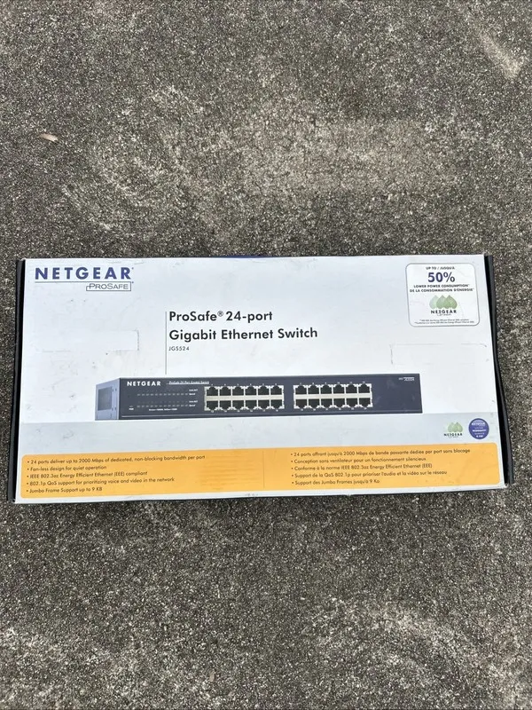 Коммутатор NETGEAR ProSafe Jgs524 24-port Gigabit Ethernet Switch JGS524NA