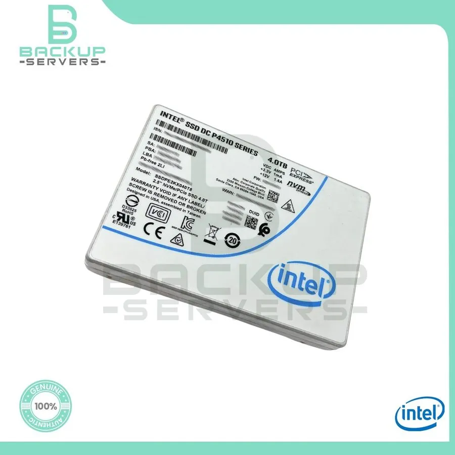 SSD-накопитель Intel P4510 4TB U.2 NVMe PCIe 3.0 2.5" Enterprise SSD SSDPE2KX040