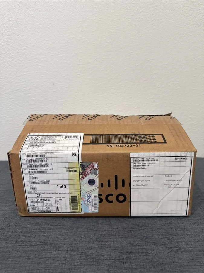 Маршрутизатор CISCO ISR1100X-4G Router 4 Eth LAN/WAN Ports