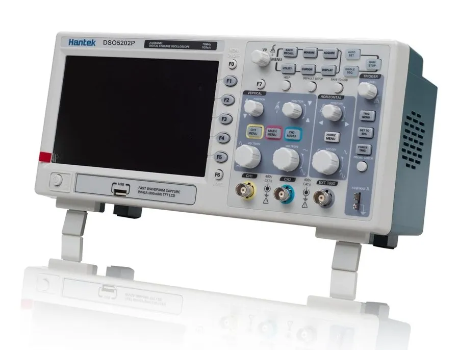Осциллограф Hantek DSO5202P Digital Oscilloscope 200MHz 2Channels 1GSa/s 7'' TFT