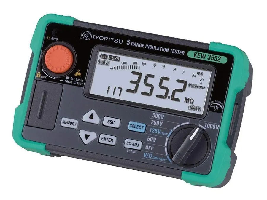 Тестер KYORITSU KEW 3552BT Digital Insulation Tester Megohmmeter 6 Ranges Blueto
