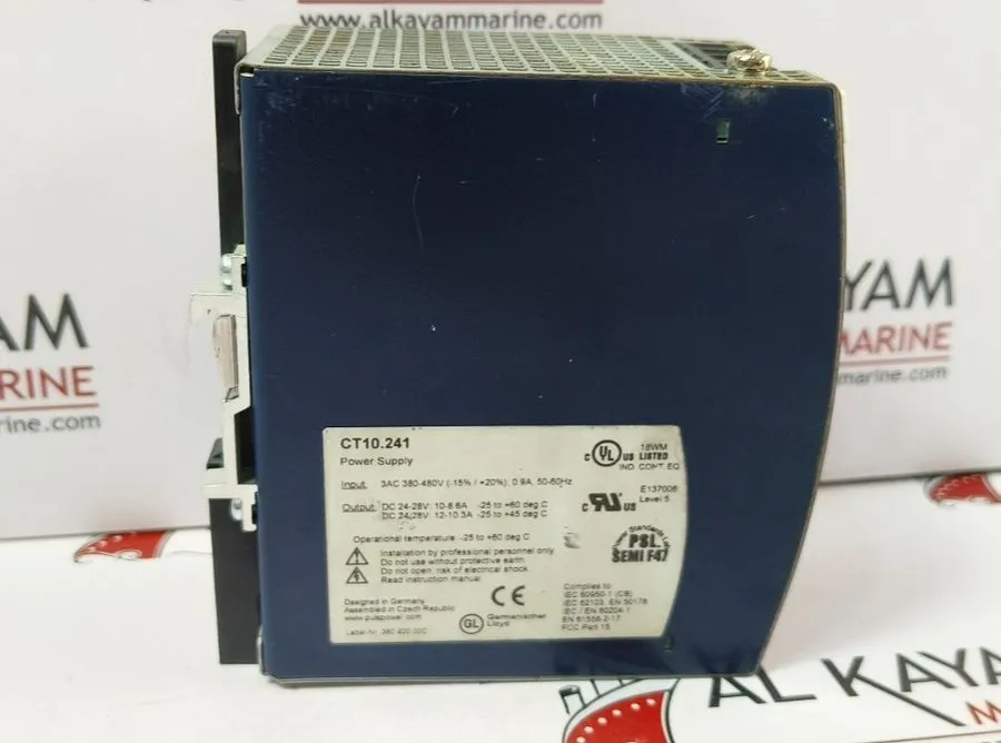 Блок питания Puls Ct10.241 Dc Power Supply, 380/480V Ac, 24/28V Dc, 240 W, 8.6 A