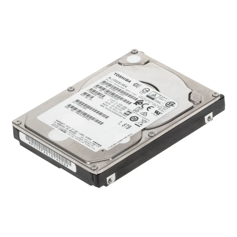 Сервер Toshiba 1.8TB 10K SAS 2.5" 12Gbps 12GB HARD DRIVE Dell HP Server AL15SEB1