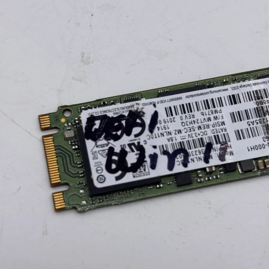 SSD-накопитель Samsung PM871b 128GB SSD M.2 SATA 936239-001 MZNLN128HAHQ-000H1 — фото лота 2